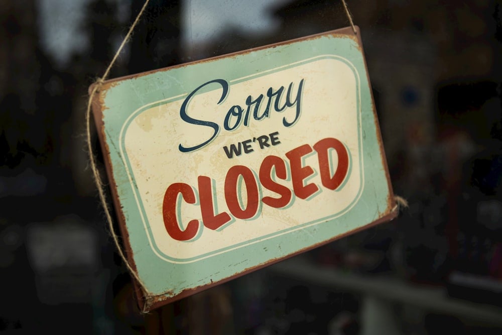 Sorry we're closed! | Instagram: @timmossholder